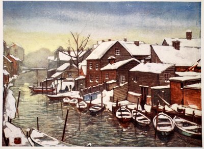 Old Canal, Christiania, 1905 by Nico Jungman